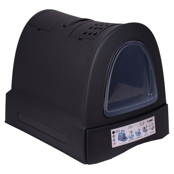 IMAC ZUMA био-туалет для кошек, 40х56х42,5 см, антрацит