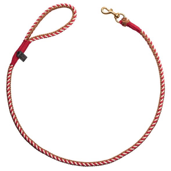 Hunter Tinnum 14 поводок для собак 140 см, красный с бежевым