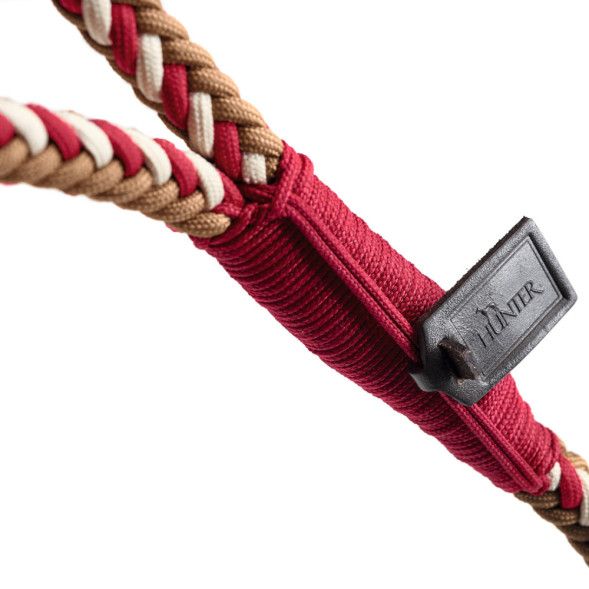 Hunter Tinnum 14 поводок для собак 140 см, красный с бежевым
