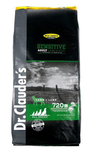 Dr.Clauder`s Best Choice сухой корм для взрослых собак всех пород с ягненком и рисом - 20 кг
