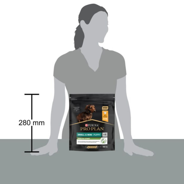 Сухой корм PRO PLAN® для щенков мелких и карликовых пород, с высоким содержанием курицы 700 г