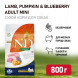 Farmina N&amp;amp;D Pumpkin Dog Grain Free Lamb &amp;amp; Blueberry Adult Mini сухой беззерновой корм для взрослых собак мелких пород с ягненком, черникой и тыквой - 800 г