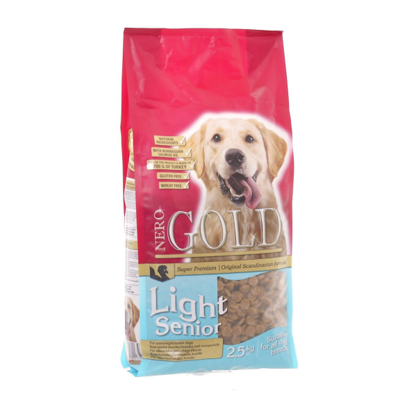 Nero Gold сухой корм для пожилых собак с индейкой и рисом - 2,5 кг