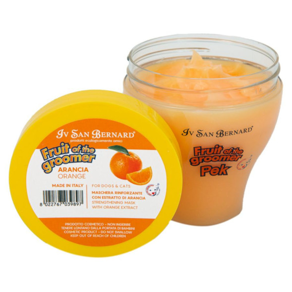 Iv San Bernard Fruit of the Grommer Orange Восстанавливающая маска для слабой выпадающей шерсти с силиконом 250 мл
