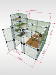 Вольер OctCat для кошек и маленьких собак Лофт