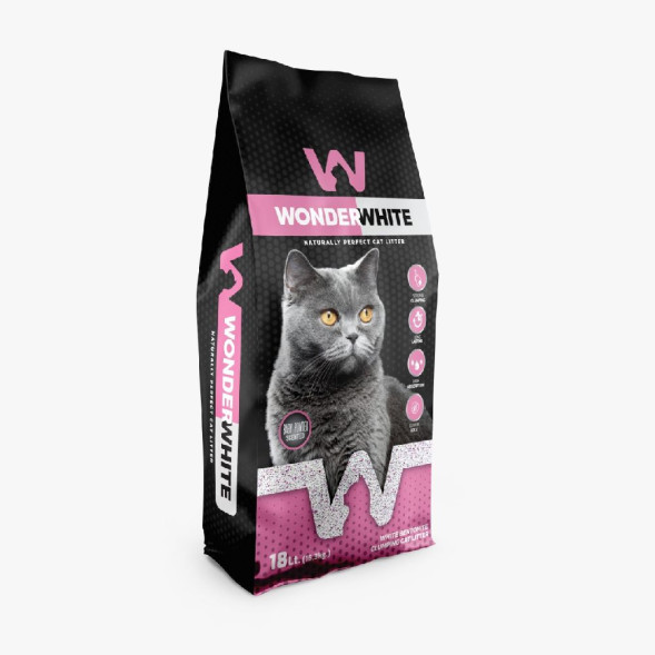 Wonder White Baby Powder наполнитель комкующийся c ароматом детской присыпки - 15,3 кг