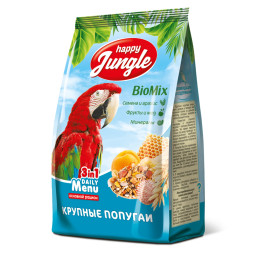 Happy Jungle корм для крупных попугаев - 500 г