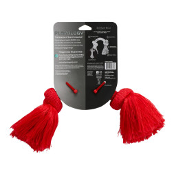 Playology DRI-TECH ROPE жевательный канат для собак с ароматом говядины, средний, красный