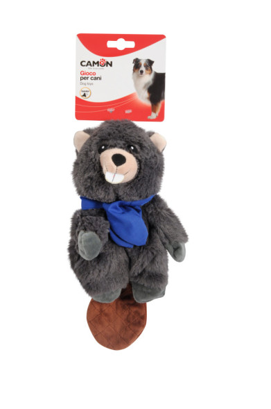 Camon игрушка для собак животное плюшевое с пищалкой, 20 см