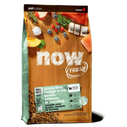 Now Fresh GF (26/16) сухой беззерновой корм для взрослых собак мелких пород с форелью, лососем, сельдью и овощами - 1,59 кг
