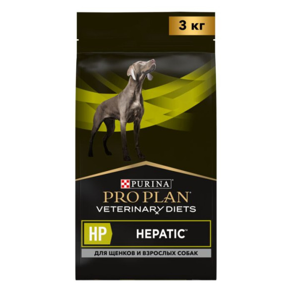 Сухой корм для собак Pro Plan Veterinary Diets HP при хронической печеночной недостаточности 3 кг