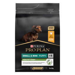 Сухой корм PRO PLAN® для щенков мелких и карликовых пород, с высоким содержанием курицы 3 кг