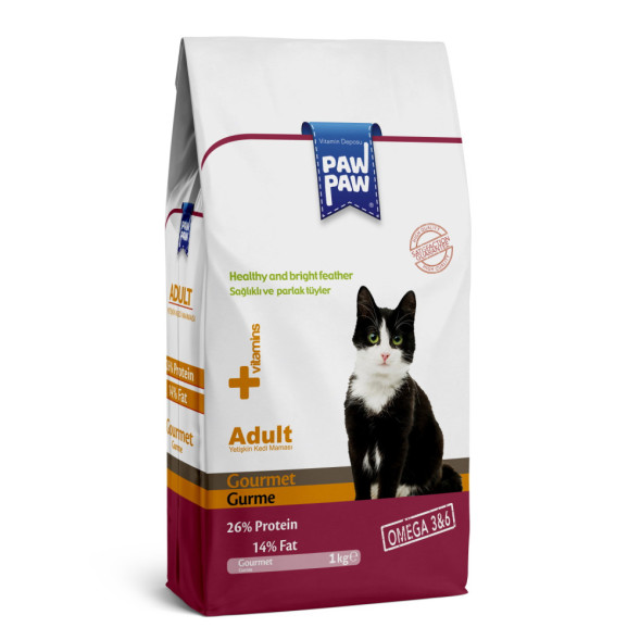 Pawpaw Adult Cat Food Gourmet сухой корм для кошек с бараниной - 1 кг