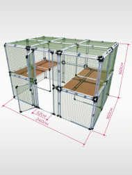 Вольер OctCat для кошек и маленьких собак Простор