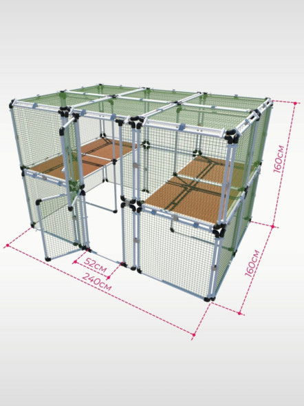 Вольер OctCat для кошек и маленьких собак Простор