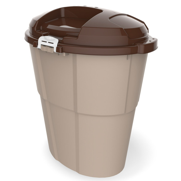 BAMA PET DADO ECO контейнер для хранения корма, 60 л, 54х39х67 см, бежевый