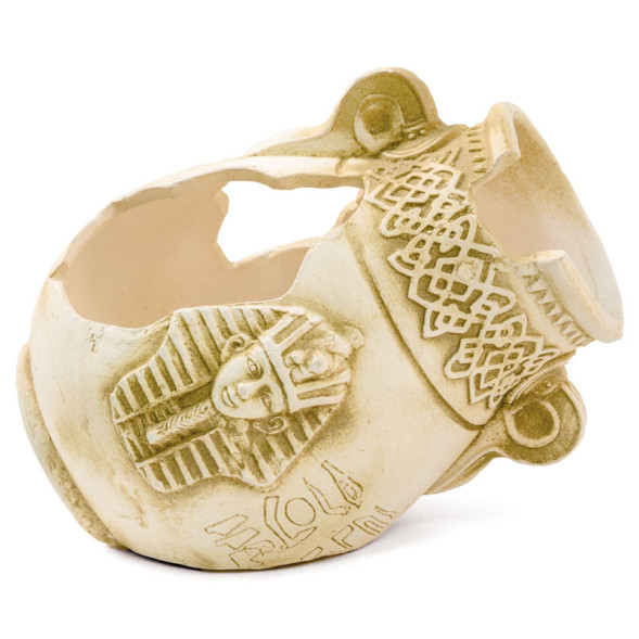 Laguna Aqua декор для аквариума грот Амфора Фараон, песочная, 14.7х11.2х12 см