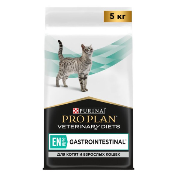 Сухой корм для кошек Pro Plan Veterinary Diets Gastrointestinal при расстройствах пищеварения  5 кг