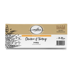 Craftia Natura сухой корм для щенков миниатюрных и мелких пород с курицей и индейкой - 2 кг