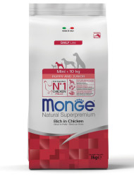 Monge Dog Mini Puppy &amp;amp; Junior сухой корм для щенков мелких пород с курицей 3 кг