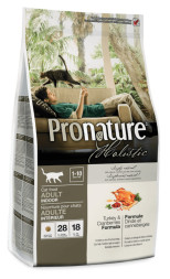 Pronature Holistic Indoor сухой корм для домашних кошек с индейкой и клюквой - 5,44 кг