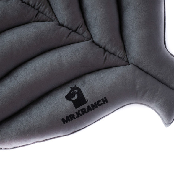 Mr.Kranch лежанка для собак Листочек большая, 120х73х6 см, серая