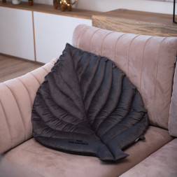 Mr.Kranch лежанка для собак Листочек большая, 120х73х6 см, серая