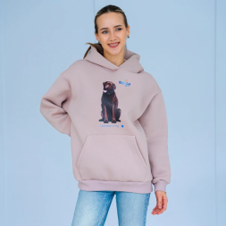 Monge Gift M Худи AVALON лабрадор, пыльная роза