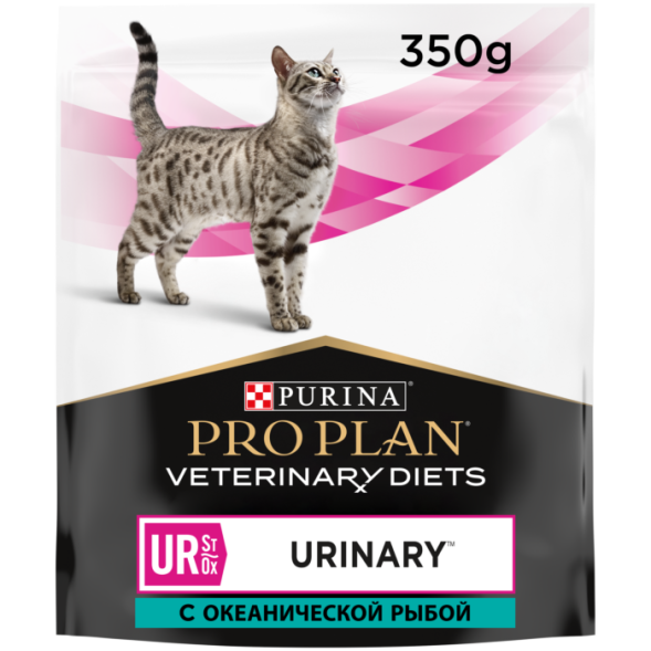 Сухой корм для кошек Pro Plan Veterinary Diets UR при болезнях мочевыводящих путей с рыбой 350 г