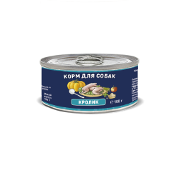 Solid Natura Holistic Кролик влажный корм для собак жестяная банка 0,1 кг (24 шт в уп)