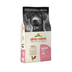 Almo Nature Holistic Large Puppy &amp;amp; Chicken сухой корм класса холистик для щенков крупных пород с курицей - 12 кг