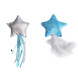 Petpark игрушка для кошек Звездочки с перьями и лентами с кошачьей мятой, 2 шт