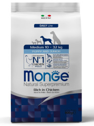 Monge Dog Medium Puppy&amp;amp;Junior сухой корм для щенков средних пород с курицей 800 г