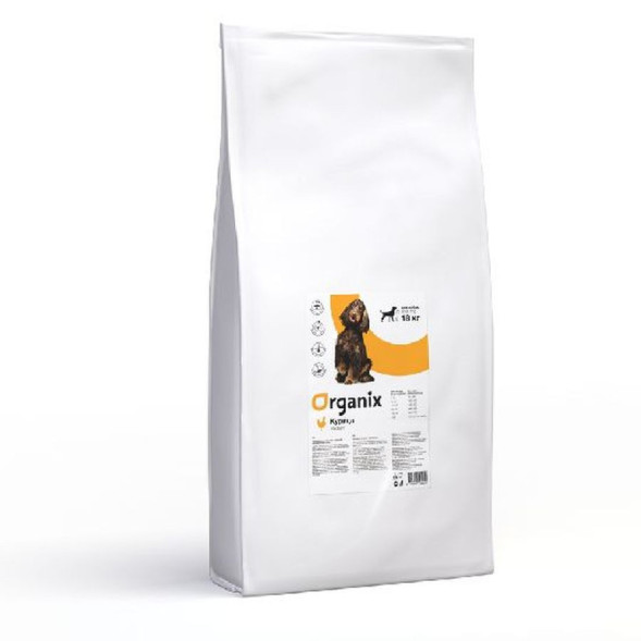 Organix сухой корм для собак с курицей и рисом - 18 кг