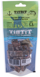 TiTBiT лакомство для собак кубики из лосося - 75 г