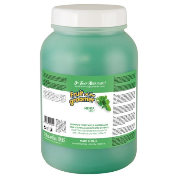 Iv San Bernard Fruit of the Grommer Mint Шампунь для любого вида шерсти с витамином В6 3,25 л