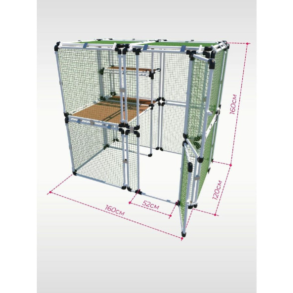 Вольер OctCat для кошек и маленьких собак Куб-мини
