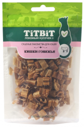 TiTBiTлакомство для кошек кишки говяжьи сушеные - 20 г