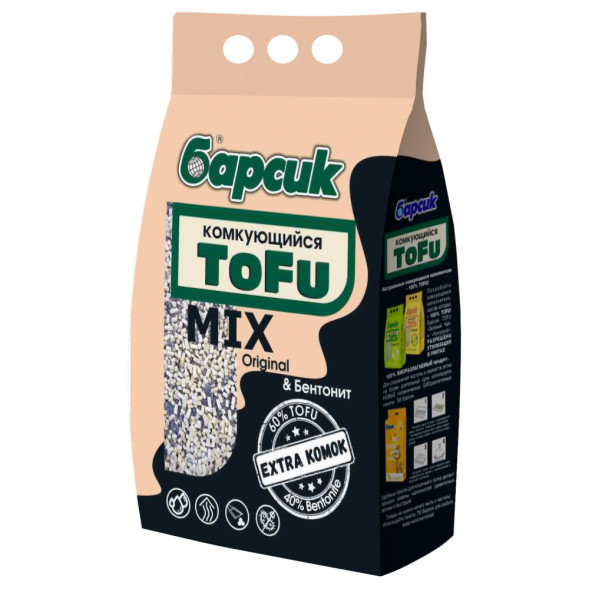 Барсик ToFu Бентомикс Original наполнитель комкующийся - 4,54 л
