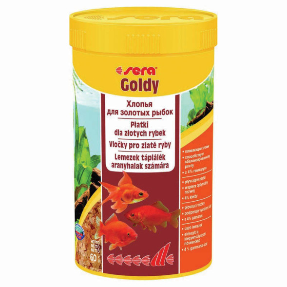 Sera Goldy Корм для золотых рыб в хлопьях - 60 г