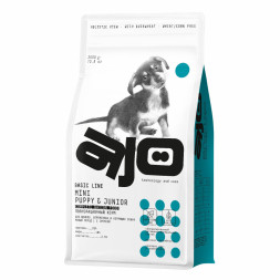 AJO Dog Mini Puppy&amp;amp;Junior сухой корм для щенков малых пород с курицей и гречкой - 2 кг