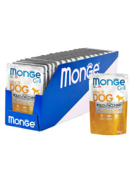Monge Dog Grill Puppy &amp;amp; Junior влажный корм для щенков всех пород с курицей и индейкой в паучах 100 г (24 шт в уп)