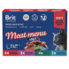 Brit Premium Особые меню влажный корм для взрослых кошек в паучах, Мясное меню в соусе - 85 г х 14 шт
