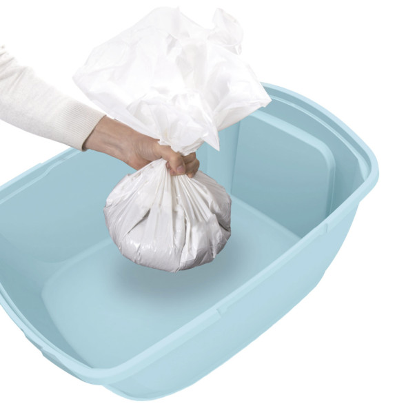 IMAC FUNNY туалет-лоток для кошек, с высокими бортами, 62х49,5х33 см, пастельно-голубой