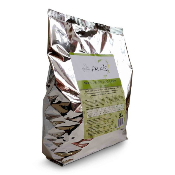 Сухой корм Frais Adult Dog Lamb для взрослых собак средних и крупных пород с нормальным уровнем физической активности с мясом ягненка - 3 кг