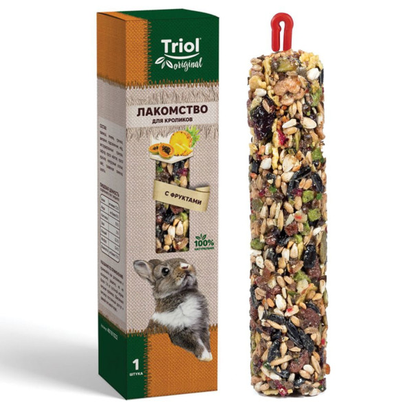Triol Original лакомство для кроликов с фруктами - 110 г
