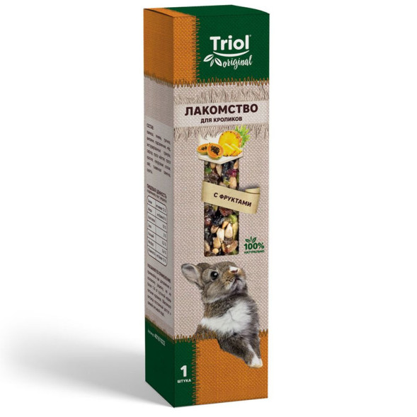 Triol Original лакомство для кроликов с фруктами - 110 г