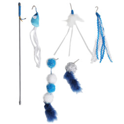 Petpark игрушка для кошек Дразнилка космическая, 5 сменных наконечников с кошачьей мятой