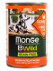 Monge Dog BWild Grain Free влажный беззерновой корм для взрослых собак всех пород с индейкой, тыквой и кабачками в консервах 400 г (24 шт в уп)