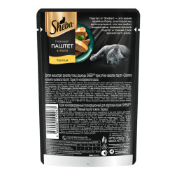 Sheba влажный корм для кошек нежный паштет с курицей, в желе, в паучах - 75 г х 28 шт